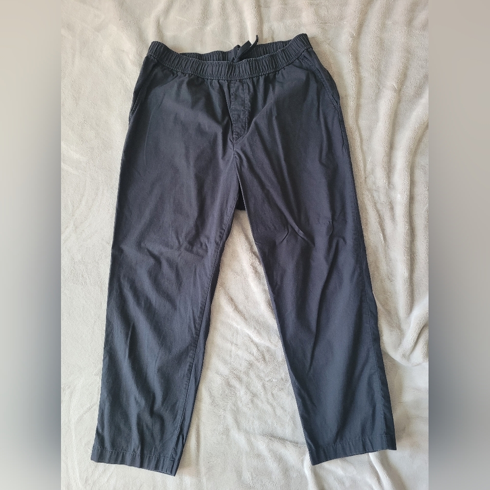FREE SHIPPING Uniqlo Women's Black Cotton Ankle Pants